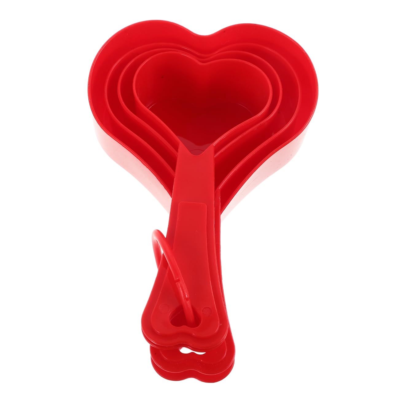 Heart Shaped Measuring Cups Multi-purpose Heart Shaped Measuring Spoons for Indoors Outdoors Use Party Wedding Birthday Everyday Use Random