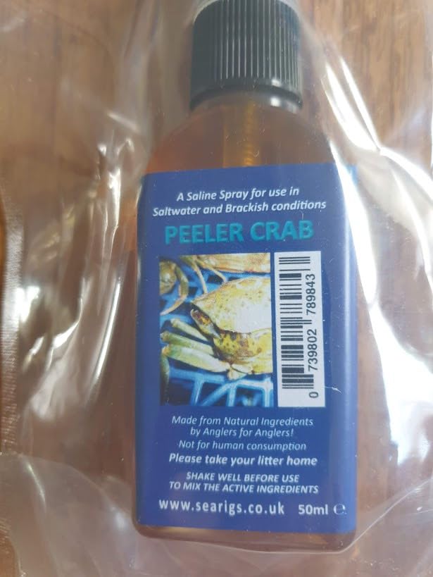 Sea Fishing PEELER CRAB Bait Spray For Cod, Bass, Conger, Smooth hound