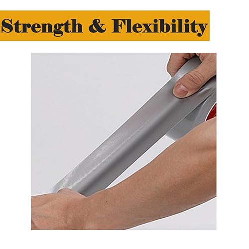 Miniatura 5 de Zo.Yehaa Cinta adhesiva blanca de conductos pesados, 3 pulgadas x 33 yardas, cinta adhesiva fuerte multiusos para reparaciones, uso industrial,