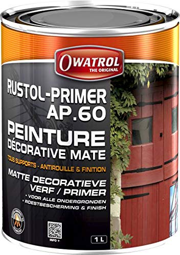Owatrol | Rustol Primer AP60 Rostschutz-Grundierung | Hochwirksamer Korrosionsschutz für Metall & Stahl | 2,5 L rotbraun | Perfekte Haftung für Lacke & Farben