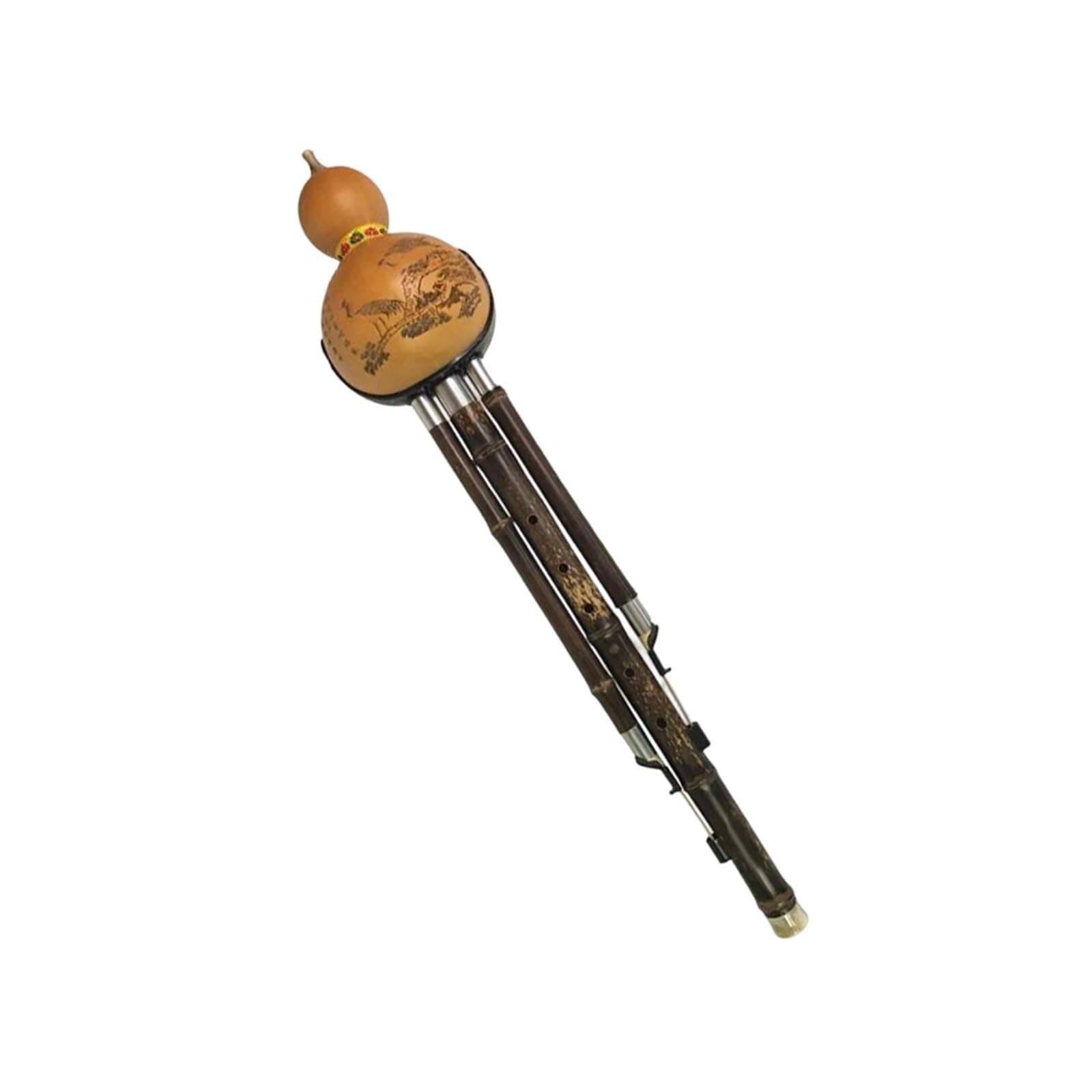 Profesjonalny Instrument Dęty Drewniany O Niskim Tonie C/D Hulusi Three Note(Bass C)