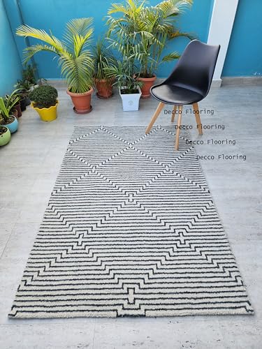 Image of Soft Pure Woolen Modern Collection Tufted Carpet for Living Room,Bedroom'Kitchen and Hall (12 X 15) Feet