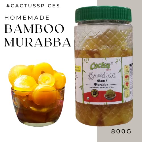 Image of CACTUS SPICES Organic Homemade Bamboo Murabba with Homemade Taste 800g