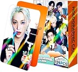 Stray Kids Photocards 124 PCS KPOP Straykids THIS & THAT Album Photo Cards 60PCS Photocard with 64 PCS Stickers RUN IT Lomo Merch for SKZ Boys and Girls，THIS&THAT