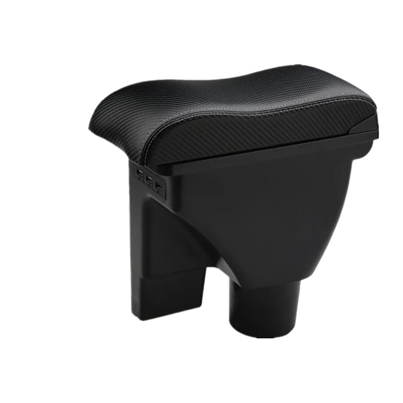Ggwqoops Car Armrests For Hyundai For Getz Car Armrest Box Retrofit Parts Dedicated Accessories Armrest Box(5C carbon fiber 3usb)