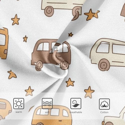 Wusikd Cute Car Girls' Underwear Cotton Stars Girls Briefs Soft Toddler Underwear 2T3