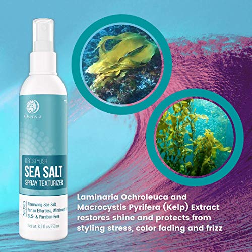 Hair Spray Sea Salt - Texturizing Sea Salt Water Hair Spray For Fine, Oily, Straight, Curly, Wavy And Thick Hair - Volumizing Spray - Paraben, Sulfate Free, 8 Ounces #TOP3