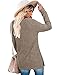 Bofell Womens Fall Fashion 2025 Casual Tops Lightweight Sweaters for Women Old Money Clothes Chocolate Brown L