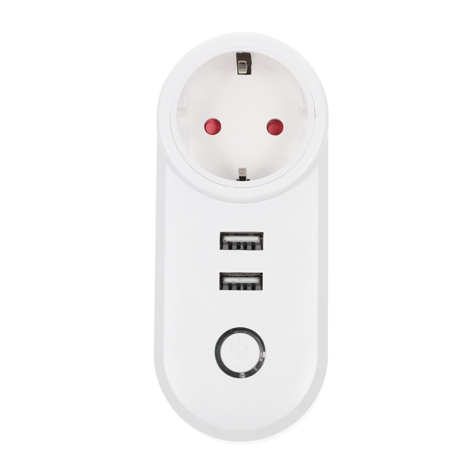 Operitacx Enchufe Inteligente Doble USB Hogar Compatible Wifi para Cocina Oficina y Dormitorio Fácil de Instalar y Controlar App