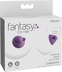 Pipedream Fantasy For Her Vibrating Nipple Suck-Hers, Purple, One Size