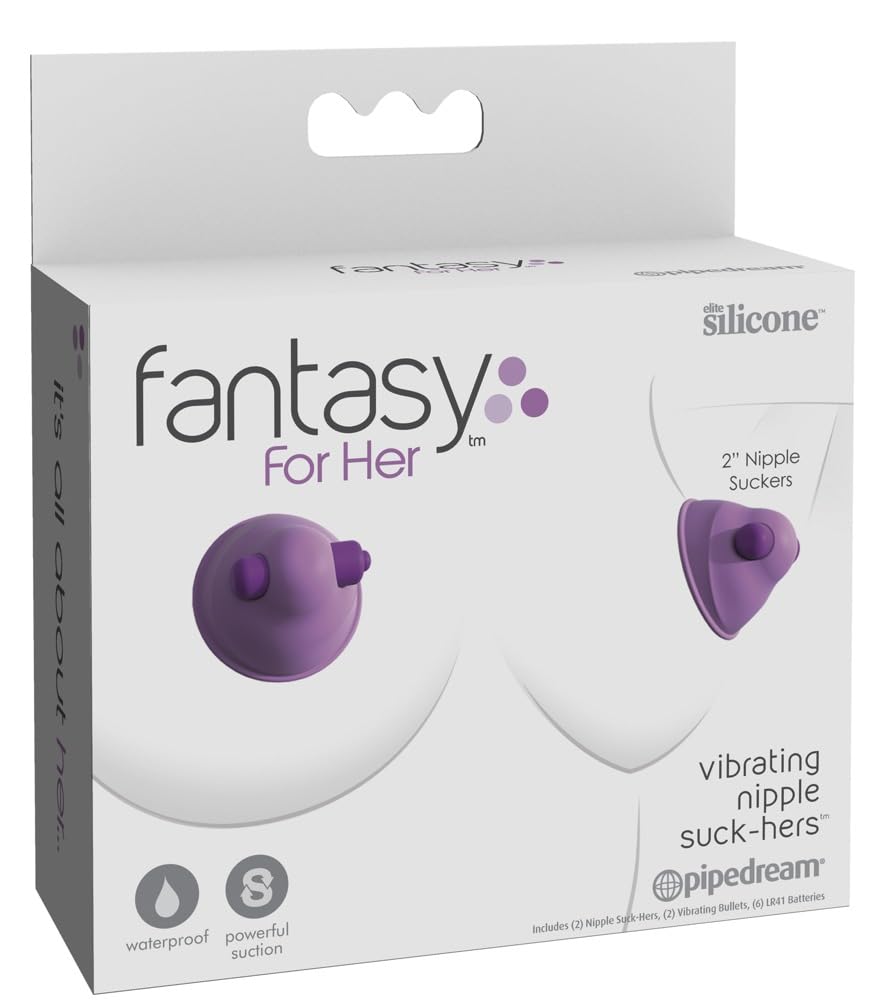 FANTASY FOR HER Nipple Suck-Hers Sucker Vibrazione Capezzolo, Viola - 78 g