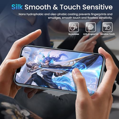Image of Fotbor [3+3 Pack for iPhone 12 Pro Max Screen Protector with Camera Lens Protector, Tempered Glass Shatterproof Easy Installation Frame, HD Clear Full Coverage iPhone 12 Pro Max Accessories 6.7 Inch