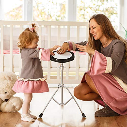 Giantex Percussion Glockenspiel Bell Kit 30 Notes, Xylophone with Adjustable Height Frame, Music Stand, 8" Practice Pad, Bell Mallets, Drumsticks, Carrying Bag, for School Band Beginner Student