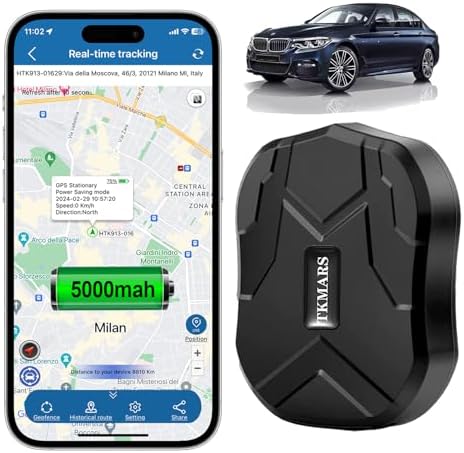 Localizzatore GPS Per Auto Senza Abbonamento - Magnetico, Impermeabile, Batteria 5000mAh, App Gratuita - Foto 2