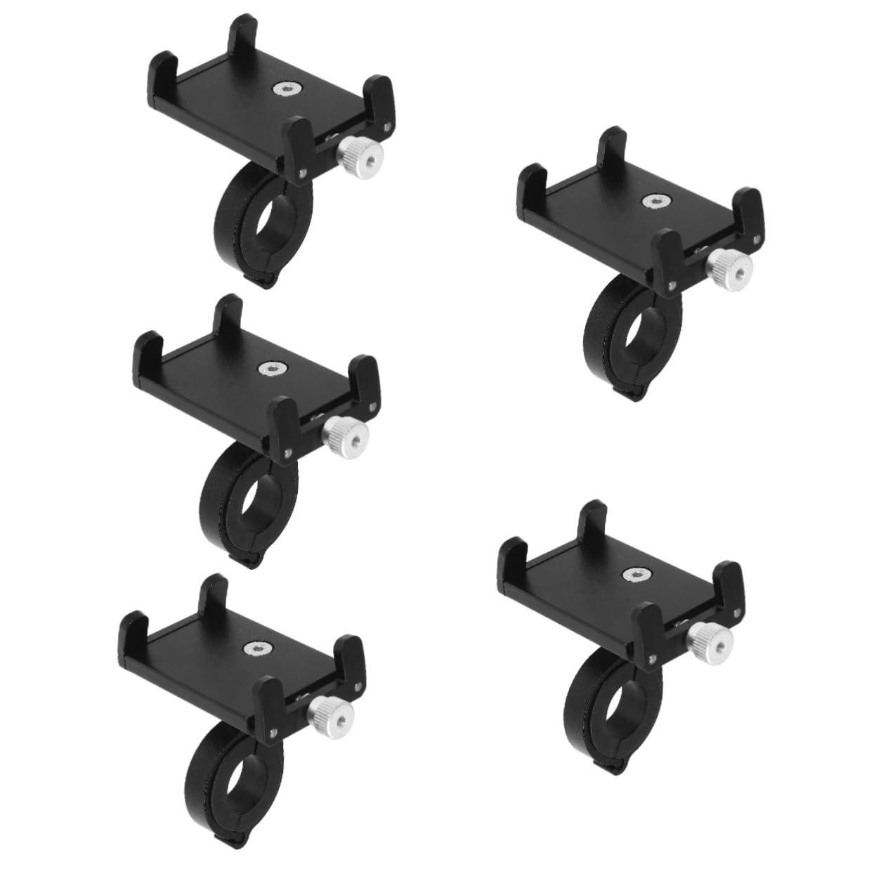 YARNOW Porta Cellulare Staffa per Smartphone Titolare Stand del Telefono Supporto per Telefono da Bici cremagliera Porta del Telefono Supporti del Telefono Lega di Alluminio Black