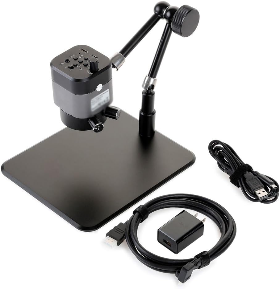 1080p 2MP Digital Microscope with Articulating Arm