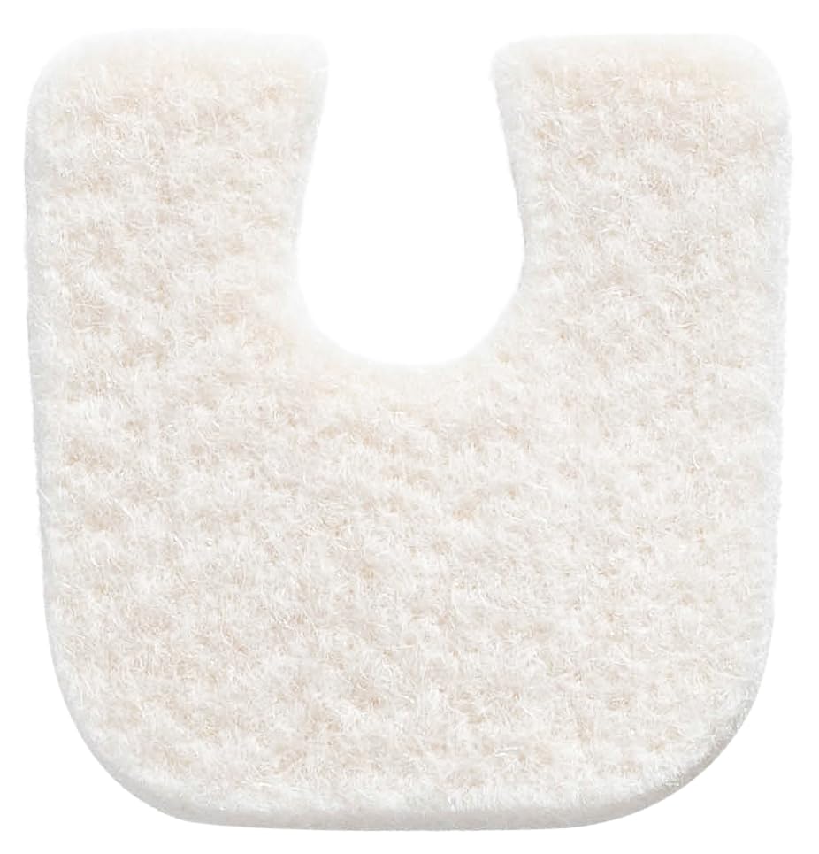 Wide U Shaped Felt Callus Horseshoe Pads - Adhesive Foot Pads That Protect Calluses from Rubbing On Shoes - 1/4" - 25 Pack
