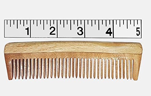 Image of Ekan 100% Natural Handmade Neem Wood Comb For Control Hair Fall For Men And Women Pack Of 1(4+5+6 Inch) (Neem wood Comb Model no -5)