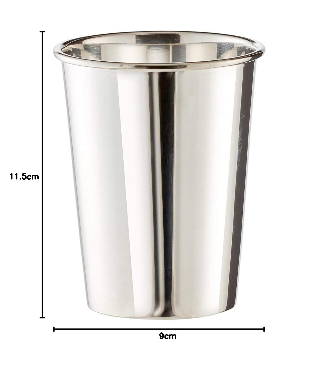 Vaso de diseño bañado en plata, con grabado personalizado, taza gourmet (altura: 11,5 cm (grabado hasta 20 caracteres)