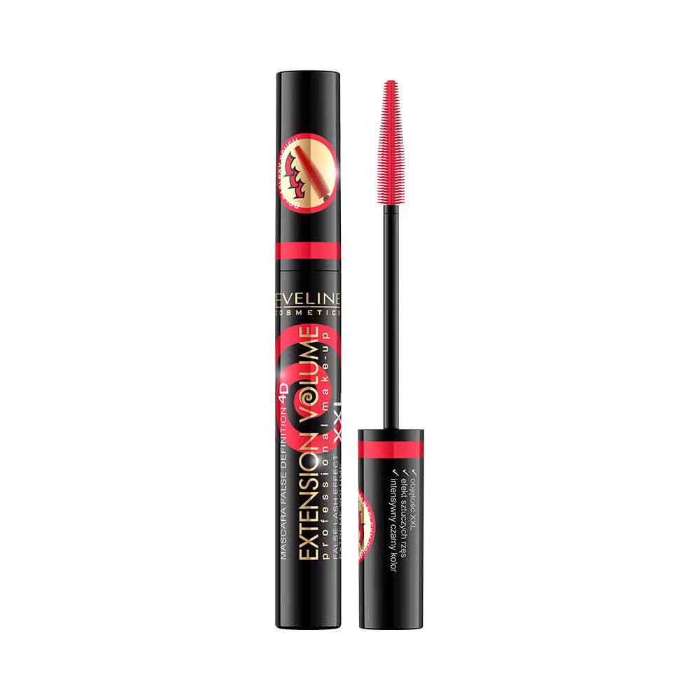 Eveline Cosmetics Extension Volume Mascara - False Definition 4D – Intensives Schwarz