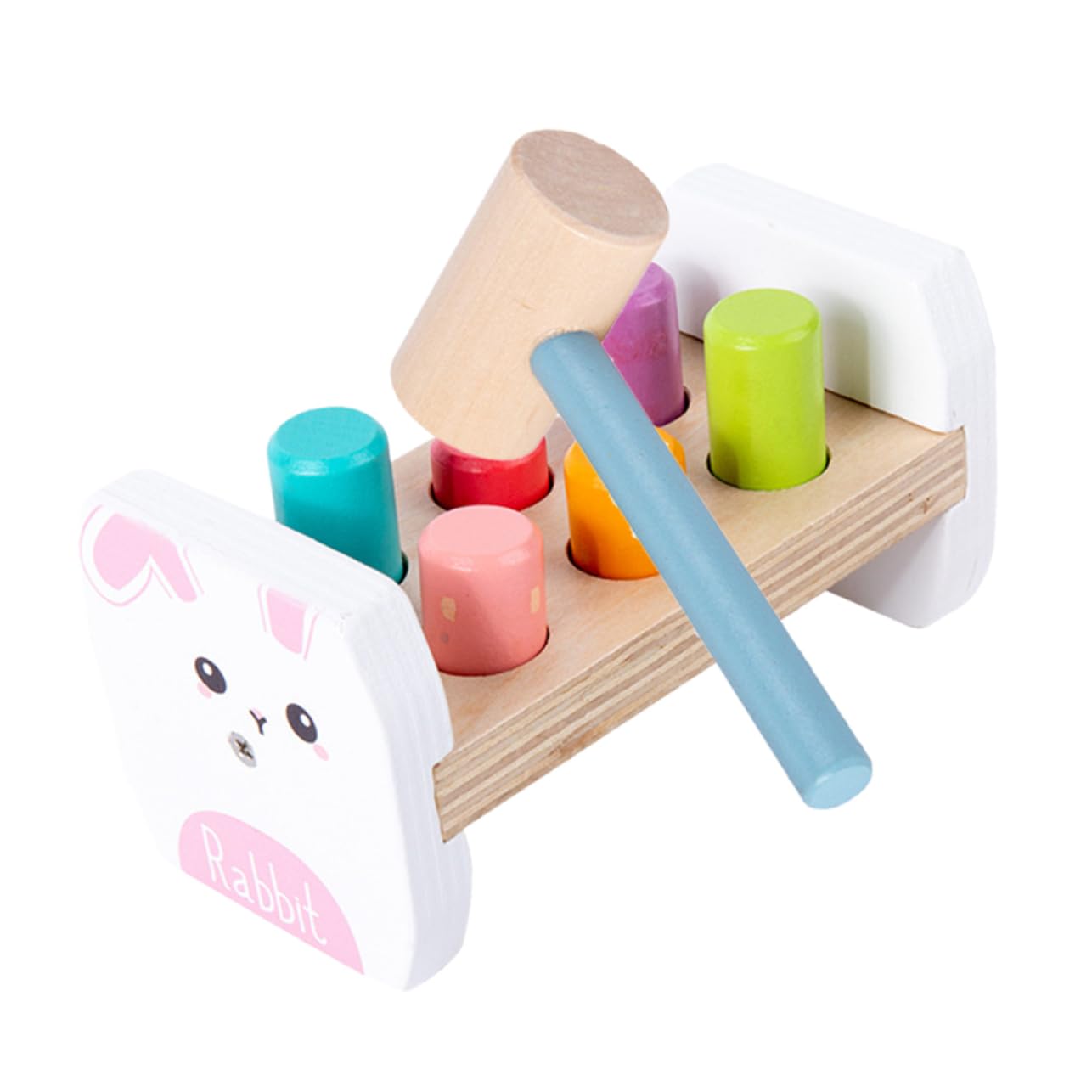 BCOATH 1Set Adorable Rabbit Hammering for Early Education Learning for Safe and Lightweight for Home School and