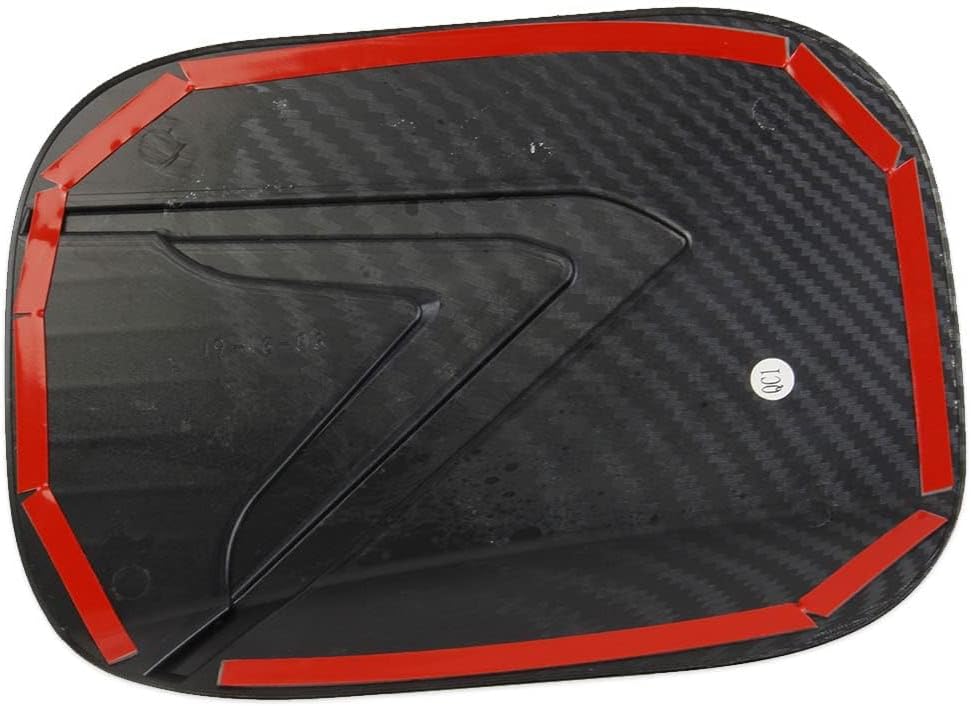 Carbon Fiber Style Fuel Tank Cover Gas Door Trim Accessories For 2020-2024 Hyundai Palisade