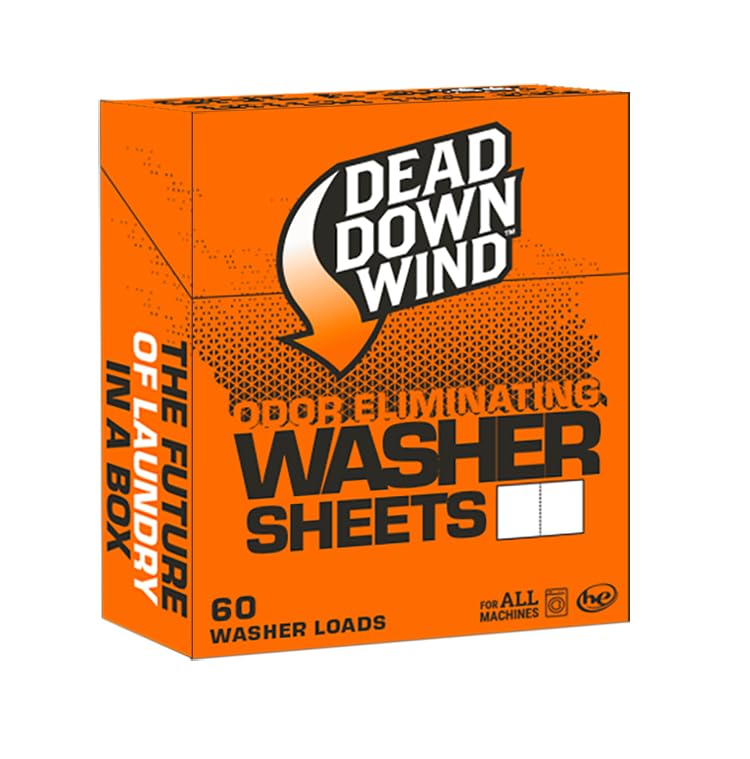 Dead Down Wind Unscented Laundry Detergent Sheets for Washing up to 60 Loads
