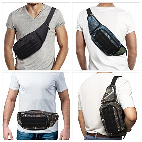 Poyolee Fanny Pack Gun Bag Tactical Waist Bag For Pistol Concealed Carry Gun Holster Pack For Men Women Ccw Fanny Bag With Magazine Slots Fits 1911, Glock 17 19 26 43, Taurus, Sig Sauer,Etc #TOP5