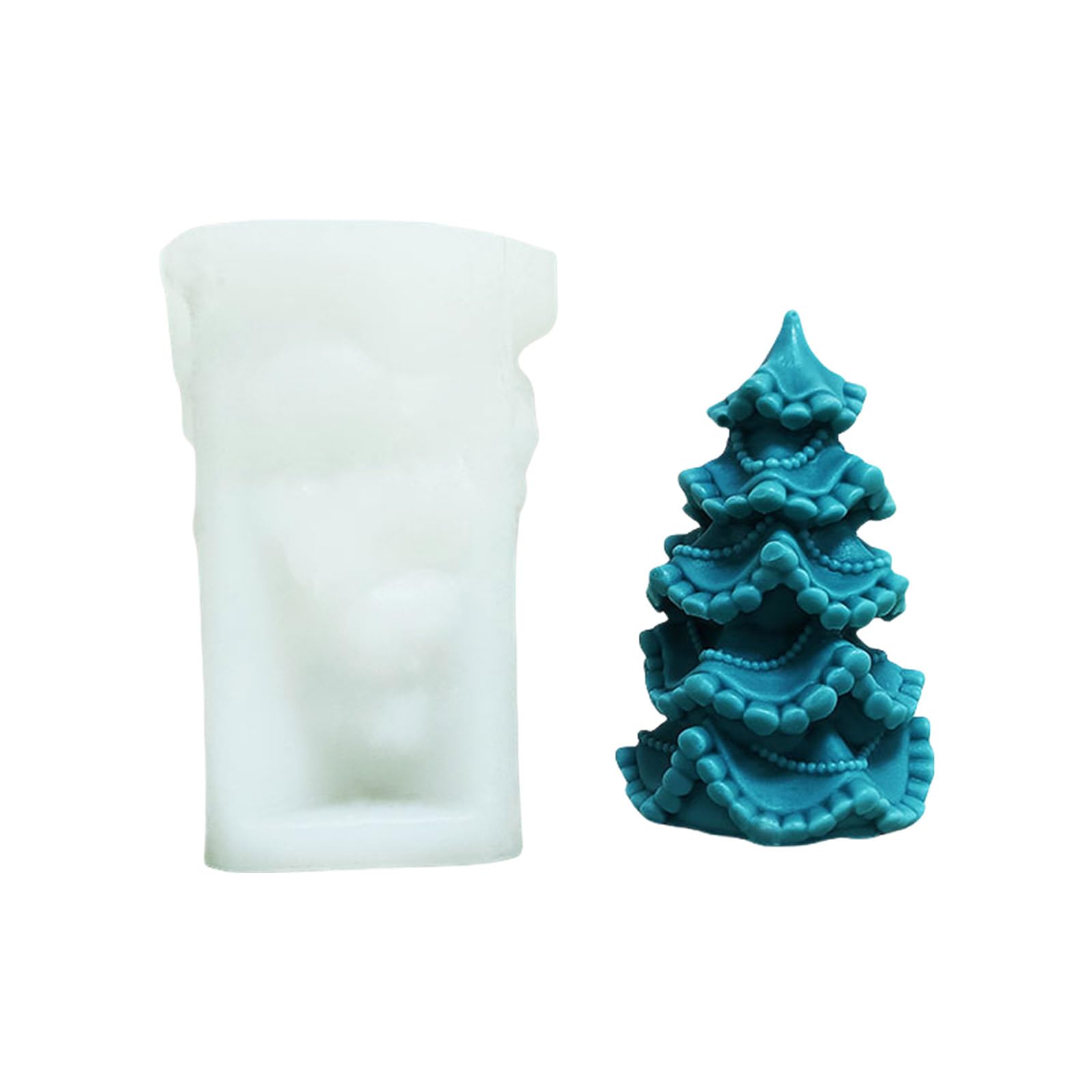 Yhplxyuus Christmas Tree Molds Castings Molds Silicone Plaster for Holiday Decoration Christmas Tree Silicone Plaster