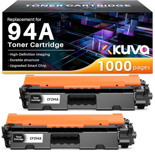 CF294A 94A Tóner Compatible para HP 94A 94X CF294X Compatible con impresoras LaserJet Pro MFP M148dw M148fdw M148, LaserJet Pro M118dw M118 (Negro, Paquete de 2 Unidades)