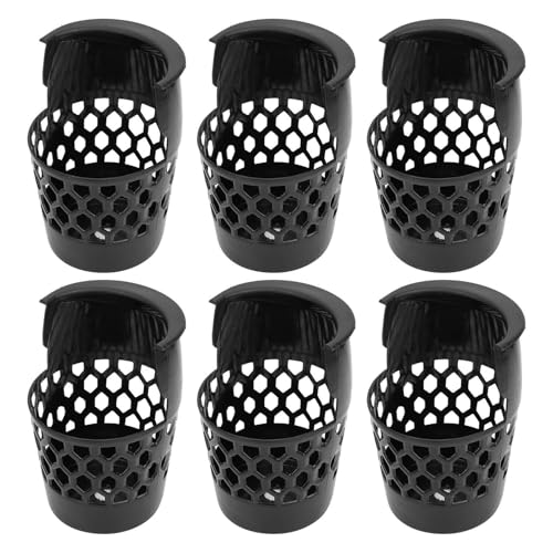 Agatige Billardtaschen, 6 Stück 20 x 13,5 cm /7,9 x 5,3 Zoll Kunststoff Billardtischtaschen Billardnetztasche Heimnetzkorb Billardkugeltasche Billardtischzubehör für Dropballtasche