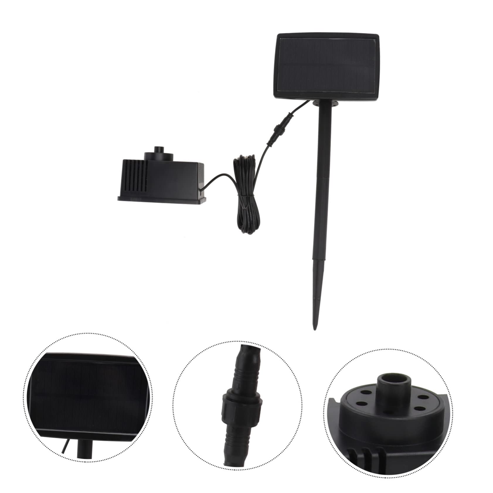 Toyvian Kit Pompa Fontana Solare per Laghetto Pompa Galleggiante in Plastica Ingegneristica, Facile da Usare per Creare Un'atmosfera Estiva in Spazi Verdi e Cortili