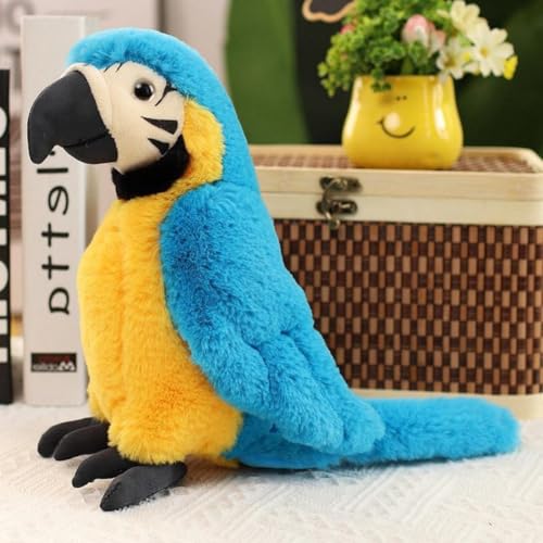 LAARNT 27cm Weicher und Bequemer Plüsch Papagei, Papagei Plüschpuppe,Plüschpuppen Plüschtiere