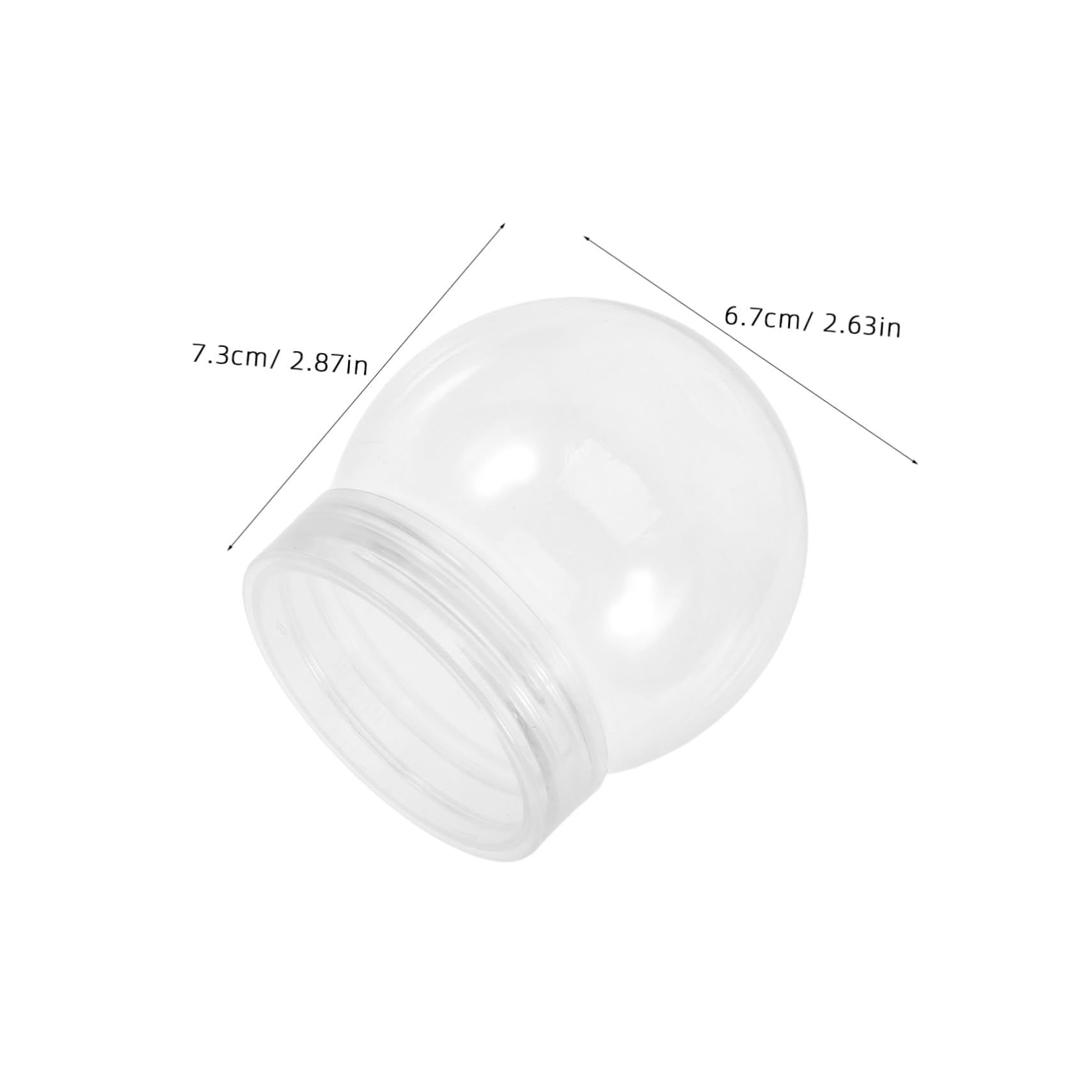 Alipis 24pièces Boule à Neige Plastique Transparente DIY Kit pour Création de Décoration de Noël S à Personnaliser et Décorer