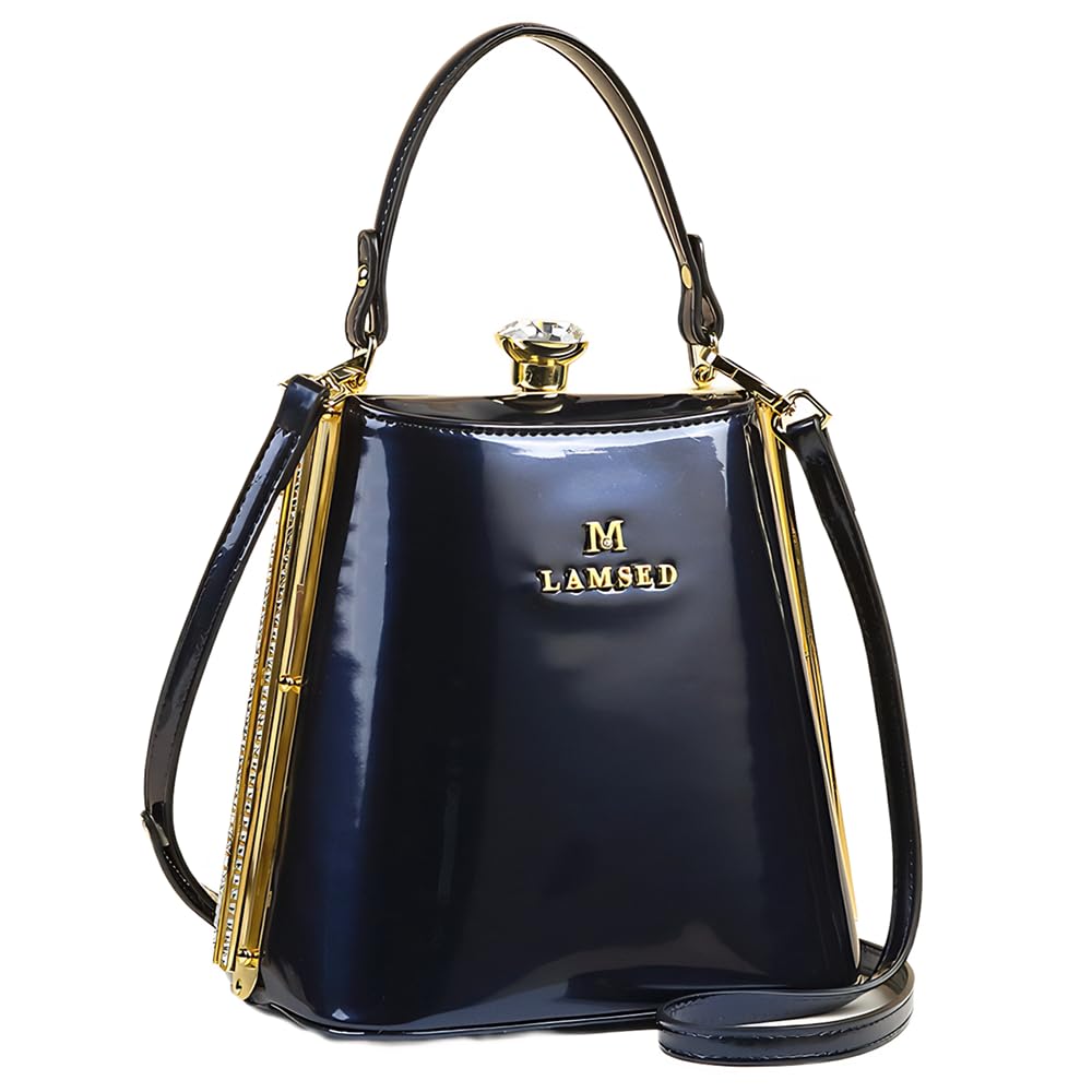 Luxury Fashion Diamonds Purse Women Leather Evening Bag Small Shoulder Crossbody Bag Crystal Buckle Party Mobile Phone Bags