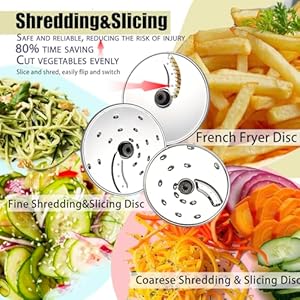 14 cup food processor french fry cutter blending mixing shredding and slicing meat and vegetable chopping doughing for home use mincing and pureeing4 speeds large feed chute700w  urban country home decor