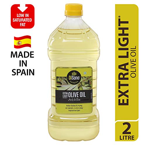 Image of DiSano Extra Virgin Olive Oil, First Cold Pressed, 1L + DiSano Extra Light Olive Oil, Ideal for Indian Cooking, 2L