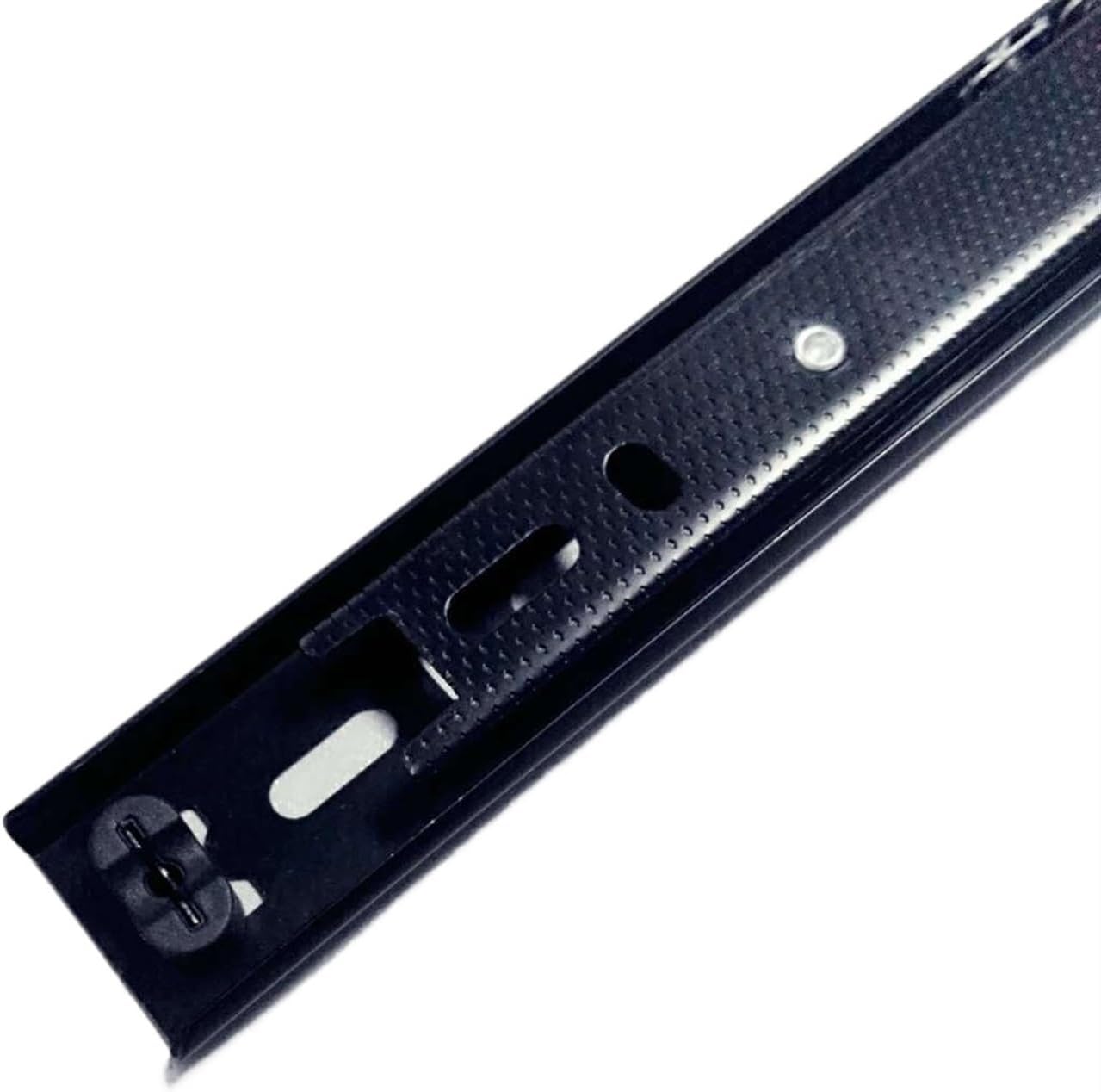 Hardware Full Extension Side Mount Drawer Slides 1Pair Drawer Slide 27mm Wide Iron Two-Sections 10 Inch-16 Inch Ball Guide Furniture Hardware Fittings(230mm-10inch)