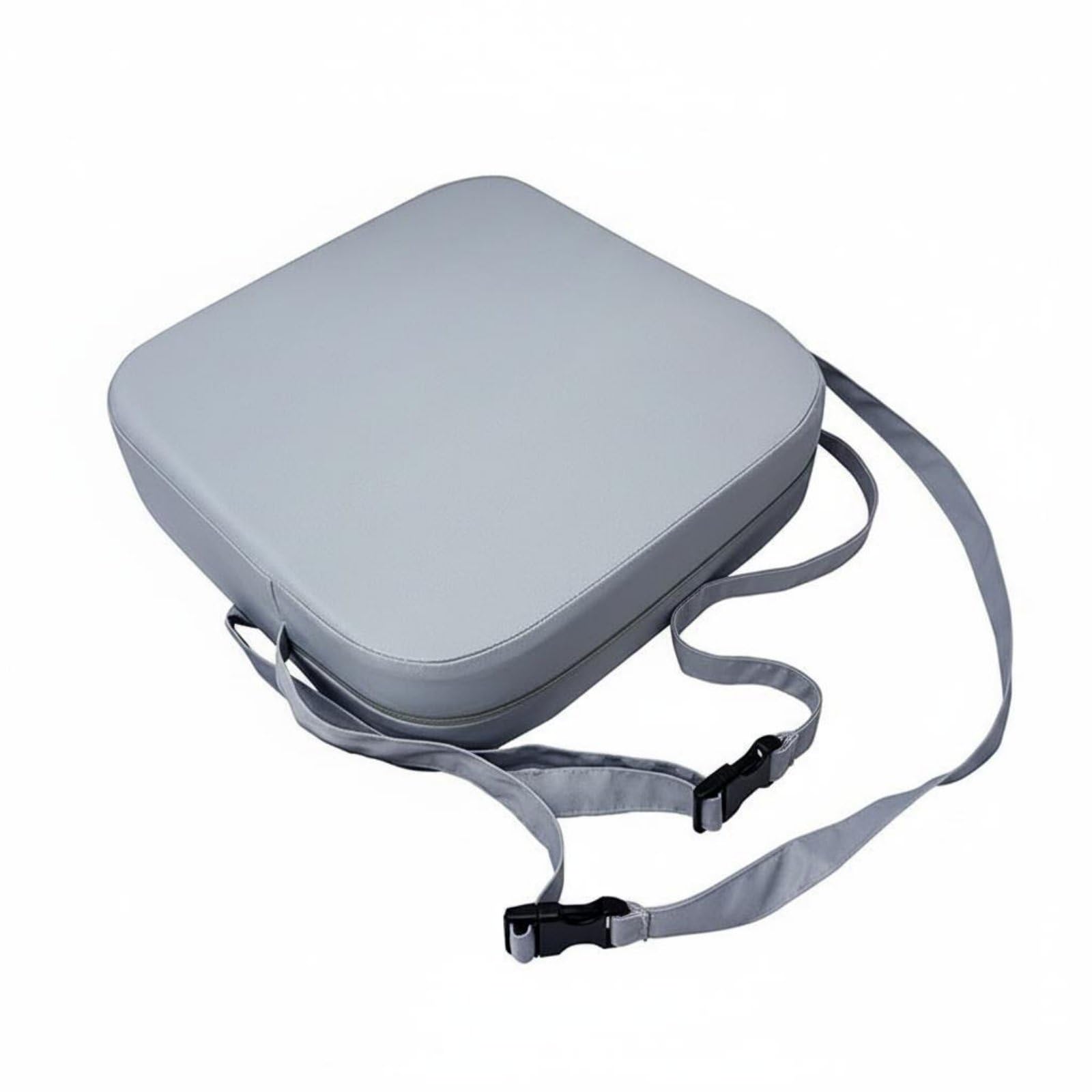 Fastening Straps Chair Booster Seat Cushion Thick Padded Dining Chair Booster Pad Zipper Closure Textile Cover, Light Gray|Home & Kitchen | Home Improvement-image-4