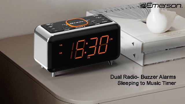 Amazon.com: Emerson SmartSet Bluetooth Dual Alarm Clock Radio, USB