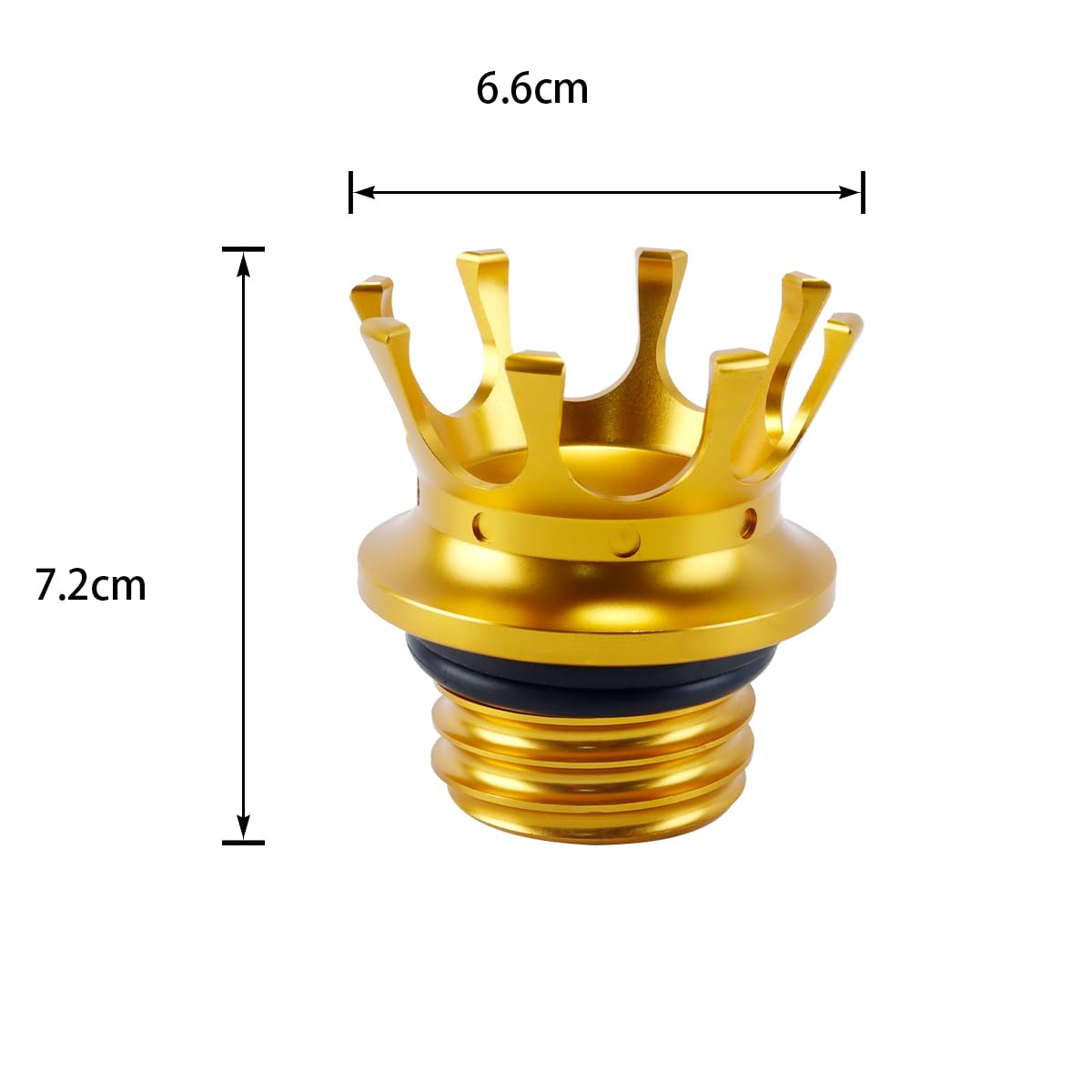 Tappo serbatoio carburante Gold Crown per 883 XL1200 Dyna 7X6,3CM, accessorio per moto