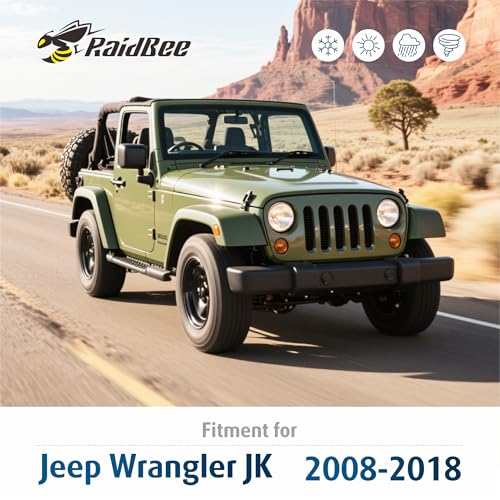 Image of Raidbee Windshield Wiper Blades Replacement for Jeep wrangler JK 2008-2018 Jeep wrangler 2007-2017 All-Season OEM Quality 3 Pack 15 inch+15 inch+13 inch