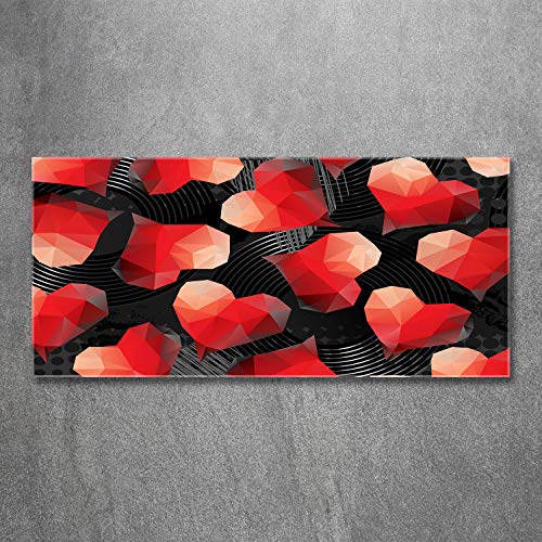 Impression sur verre pour raviver un mur vide tableau rouge 120x60 cm - 3