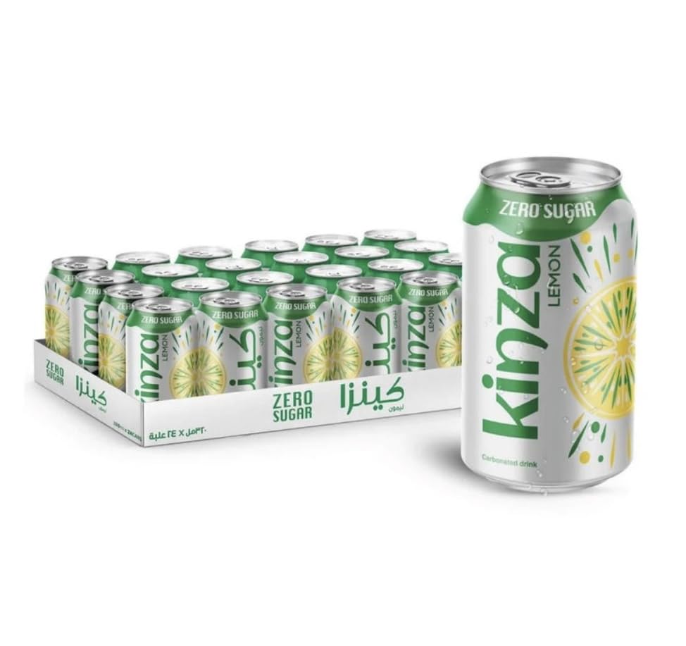 KINZA ZERO SUGAR LEMON DRINK 300ML BOX OF 24 PCS