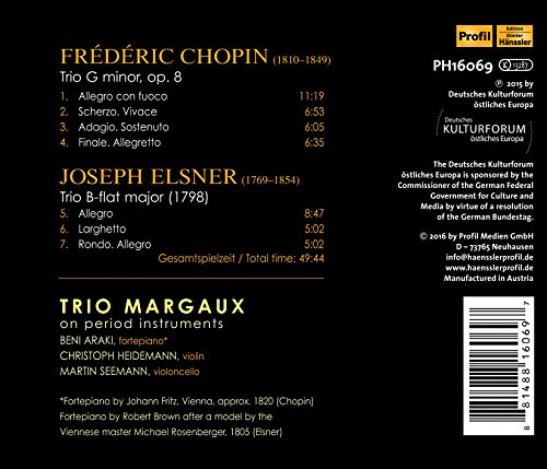 Frederic Chopin & Joseph Elsner. Fortepiano Trios