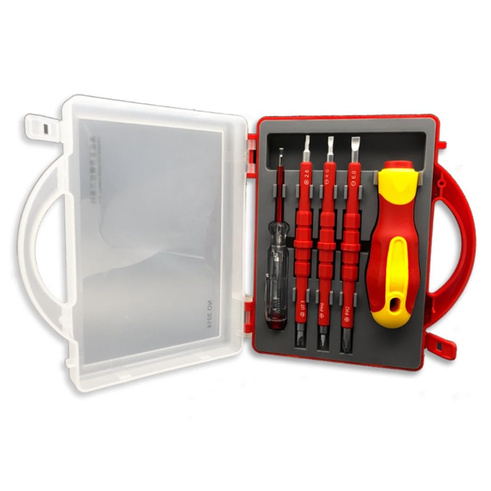 Ijsdnvjndx As Shown Multi-Purpose Screwdriver Insulated Screwdriver Tool Set With Electric Pen With Magnetic
