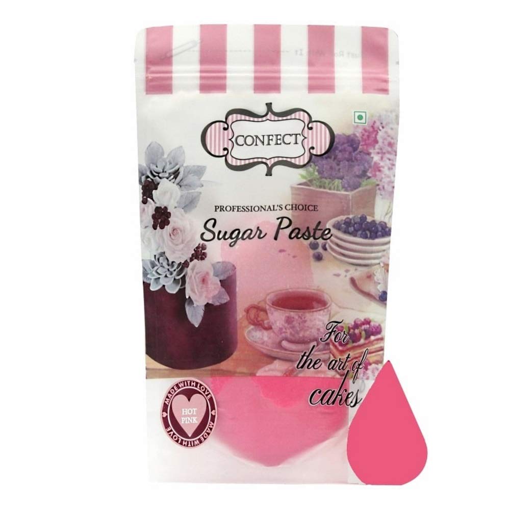 Confect Hot Pink Sugar Paste Fondant for Cake Decoration 1Kg Amazon.in Grocery & Gourmet Foods