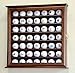 sfDisplay.com,LLC. 49 Golf Ball Display Case Cabinet Wall Rack Holder w/98% UV Protection Lockable -Walnut