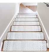 OJIA Extra Non-Slip Stair Treads for Wooden Steps, 30"X8" Indoor Stair Runners Slip Resistant Sta...