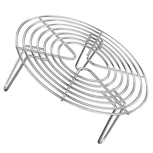 DOITOOL Round Baking Steam Holder Steaming Rack for Pressure Cooker Easy to Clean and Sturdy